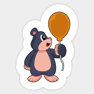 Mole Balloon Sticker